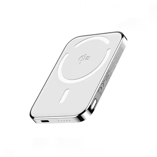 Baterie externa 10000mAh Qi2 15W Wireless, 20W Cablu, Aluminiu - Voltres