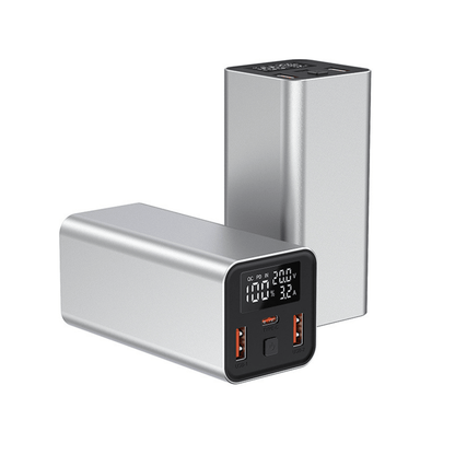 Baterie externă 20000mAh 65W, 1x USB - C & 2x USB - A, Negru - Voltres