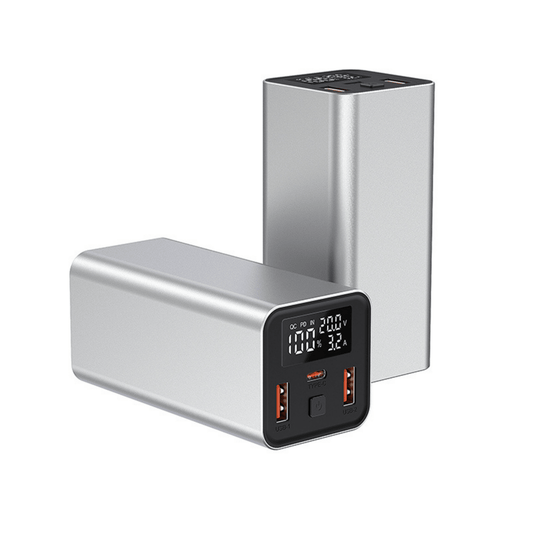 Baterie externă 20000mAh 65W, 1x USB - C & 2x USB - A, Negru - Voltres